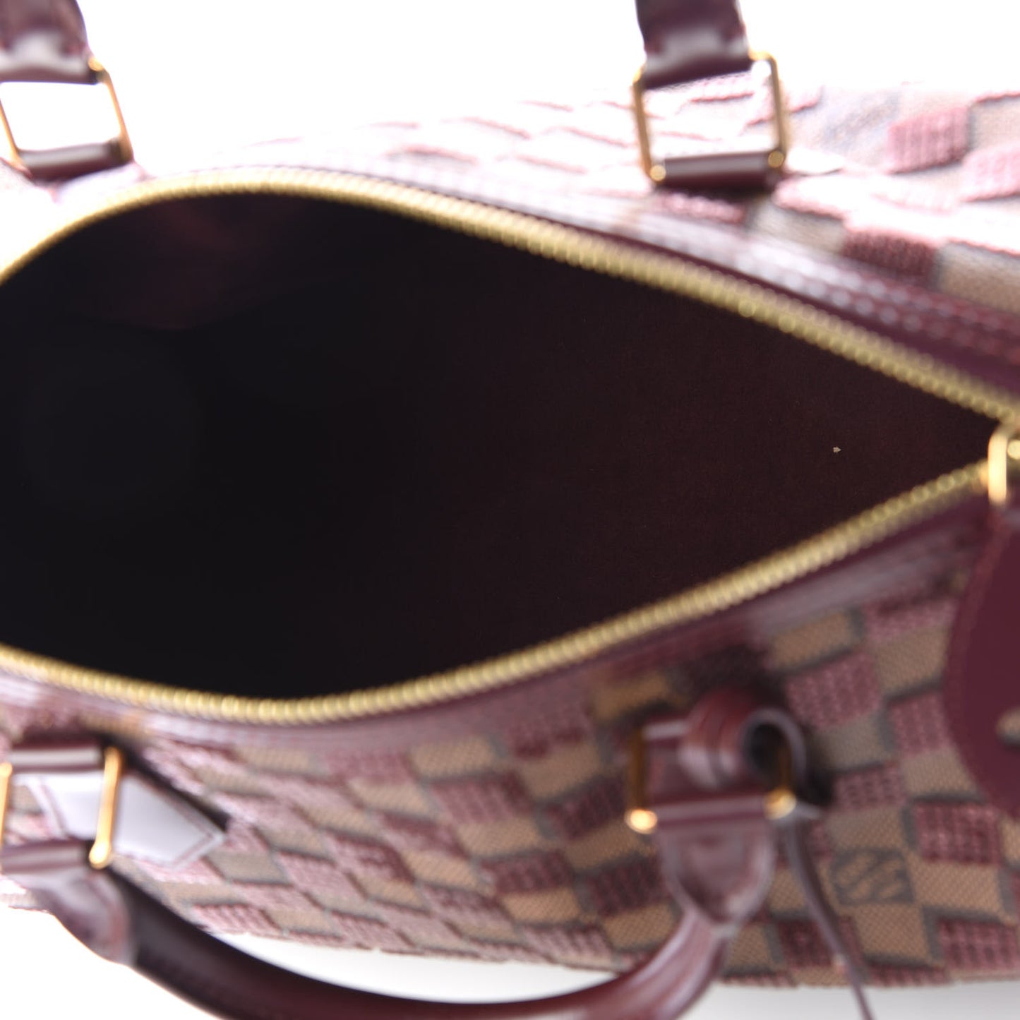 Damier Paillettes Speedy 30 Rouge
