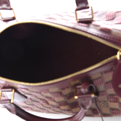 Louis Vuitton Damier Paillettes Speedy 30 Rouge 4 of 13