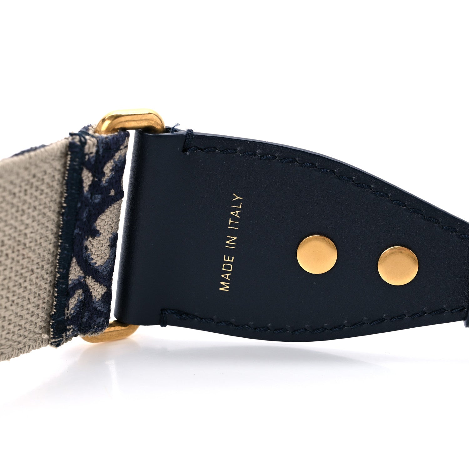 Christian Dior Oblique Shoulder Strap Blue 3 of 3