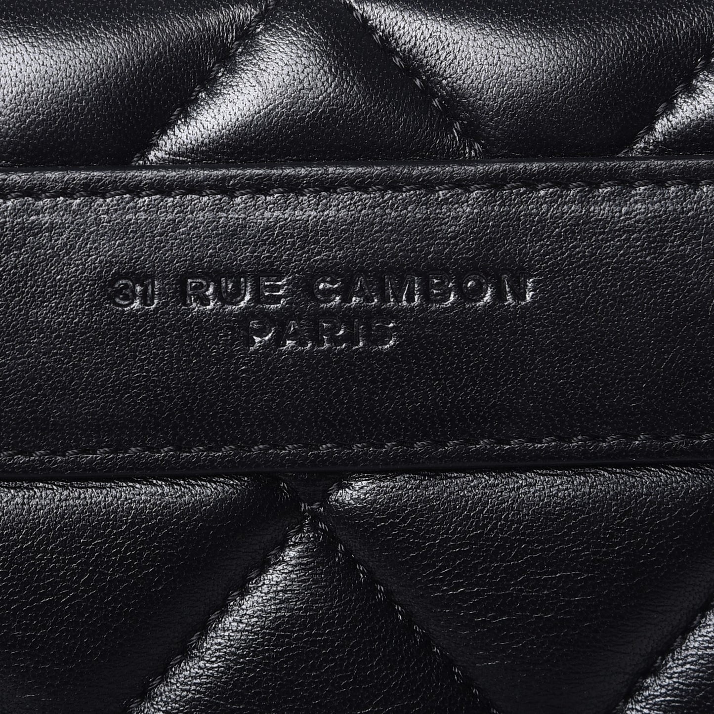 Lambskin Quilted Trendy CC Tote Black