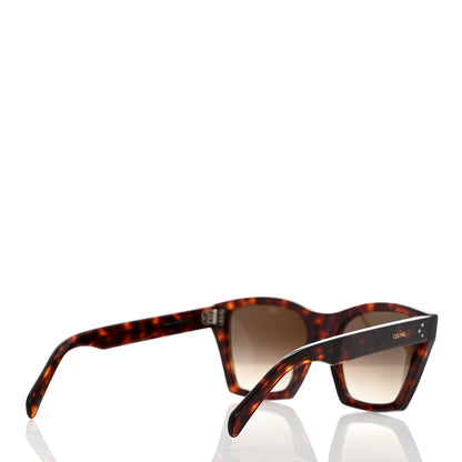 Celine Acetate Polarized Square Sunglasses CL40090I Red Havana 4 of 7
