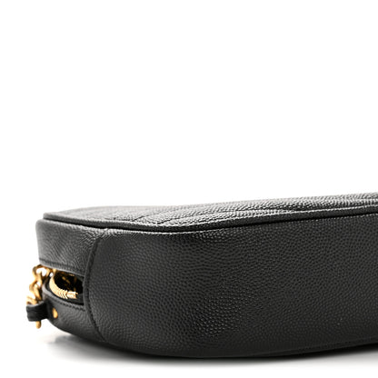 Saint Laurent Grain De Poudre Matelasse Monogram Mini Lou Camera Bag Black 9 of 12