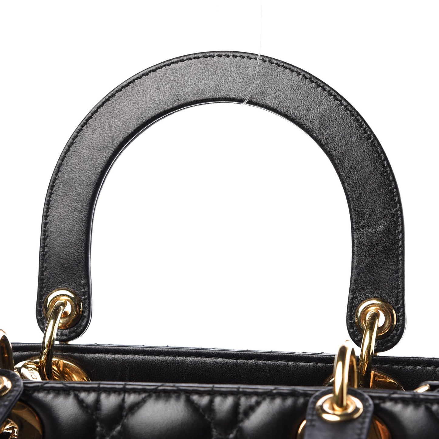 Lambskin Cannage Medium Lady Dior Black