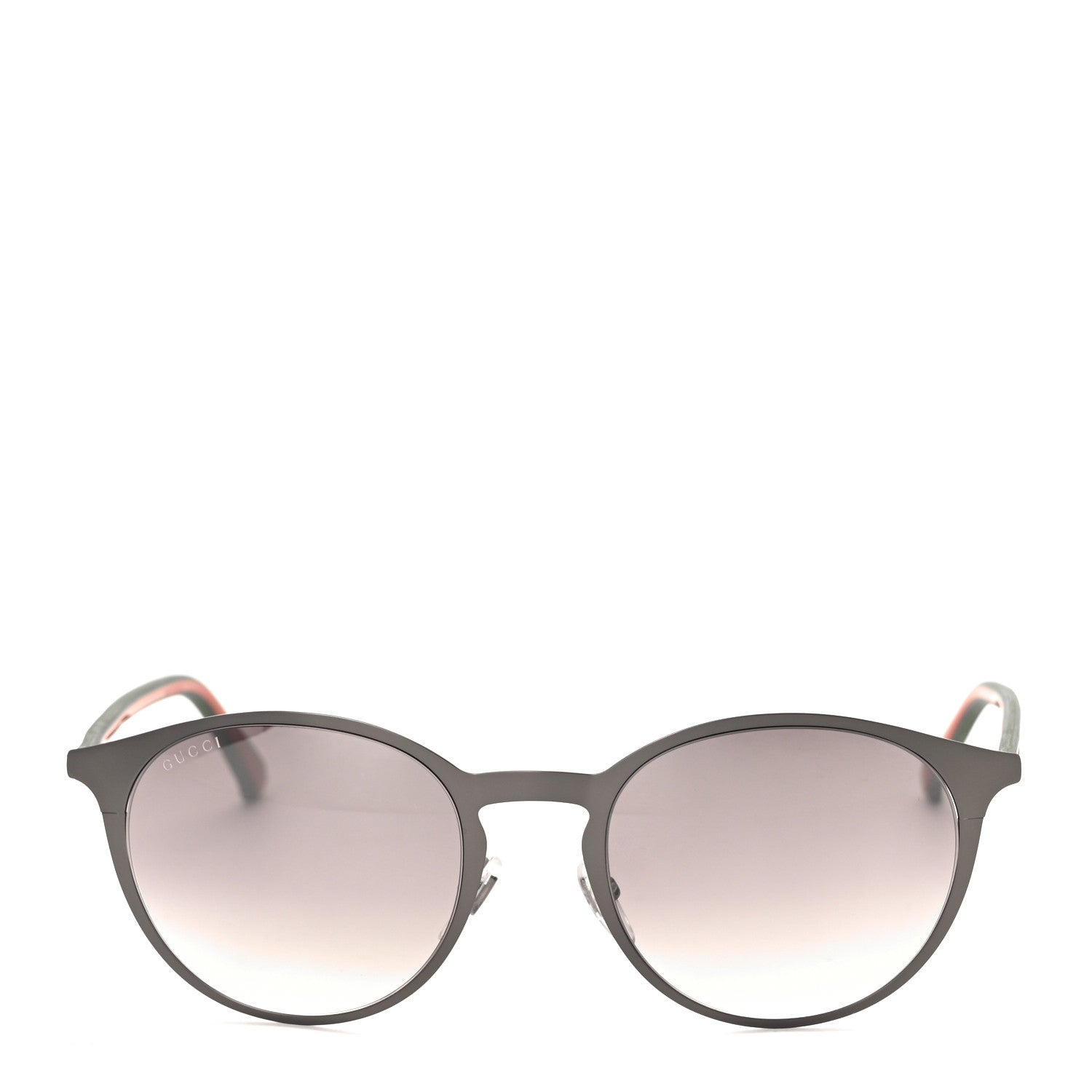 Gucci Acetate Round Web GG0504S Sunglasses Black Red Green 2 of 6