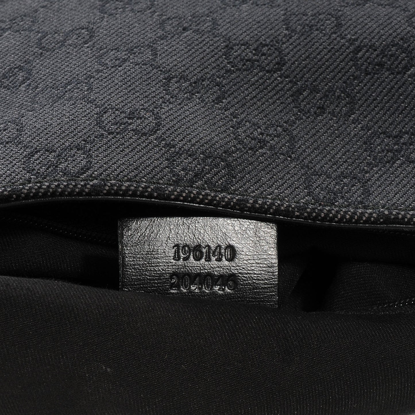 Denim Monogram Capri Chain Shoulder Bag Black