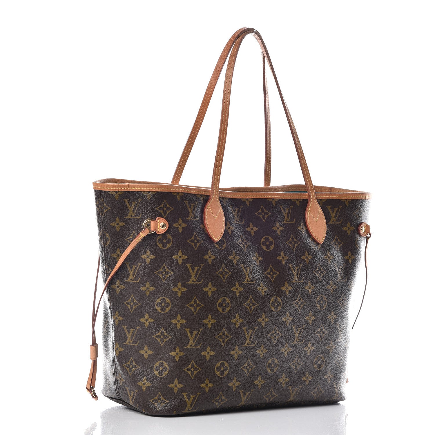 Louis Vuitton Monogram V Neverfull MM Turquoise 3 of 19