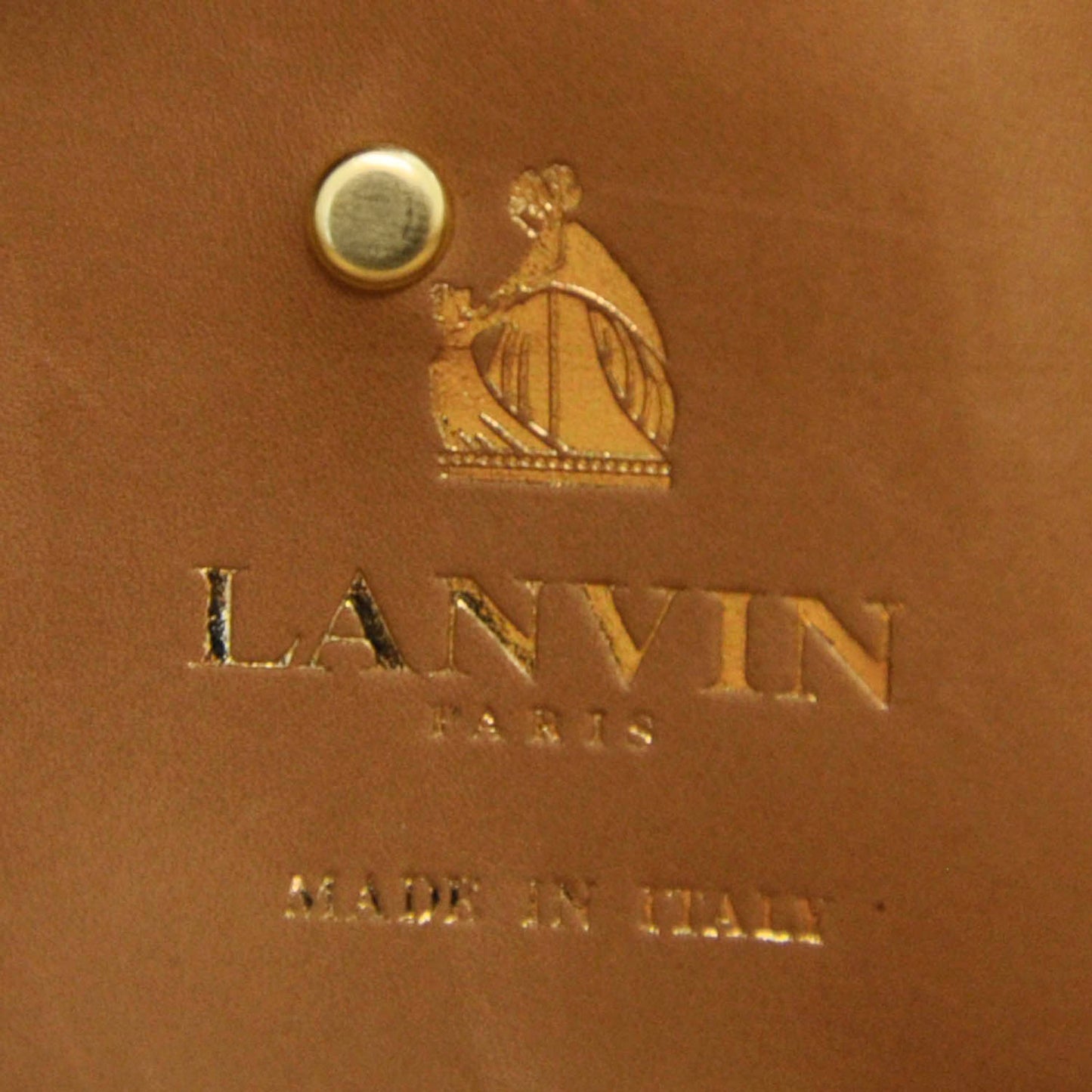 LANVIN Snakeskin Partition Bag Red