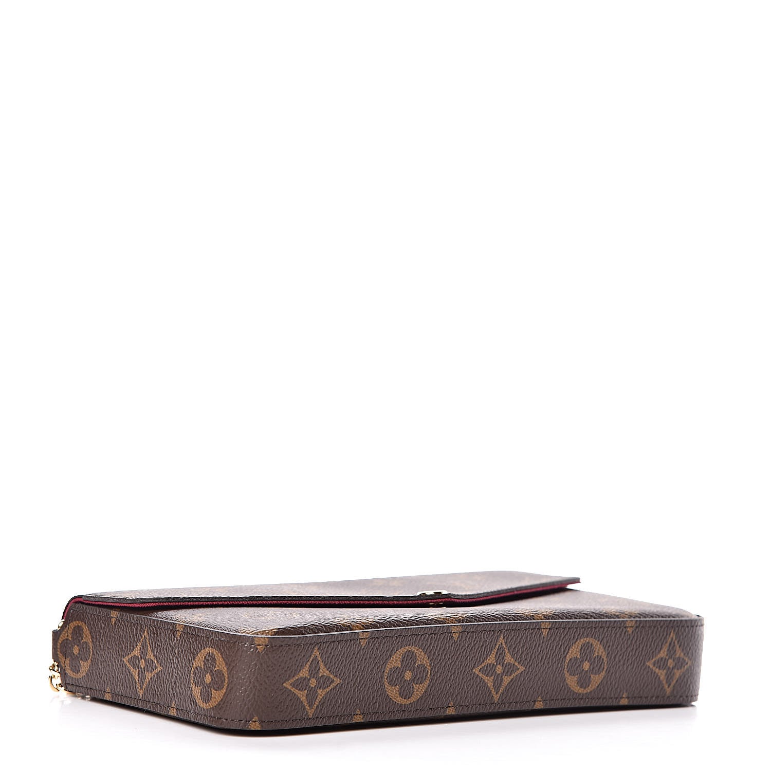 Louis Vuitton Monogram Pochette Felicie Chain Wallet Fuchsia 4 of 11