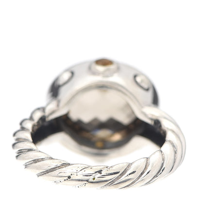 David Yurman Sterling Silver Smoky Quartz Citrine 11mm Renaissance Ring 49 4.75 4 of 5