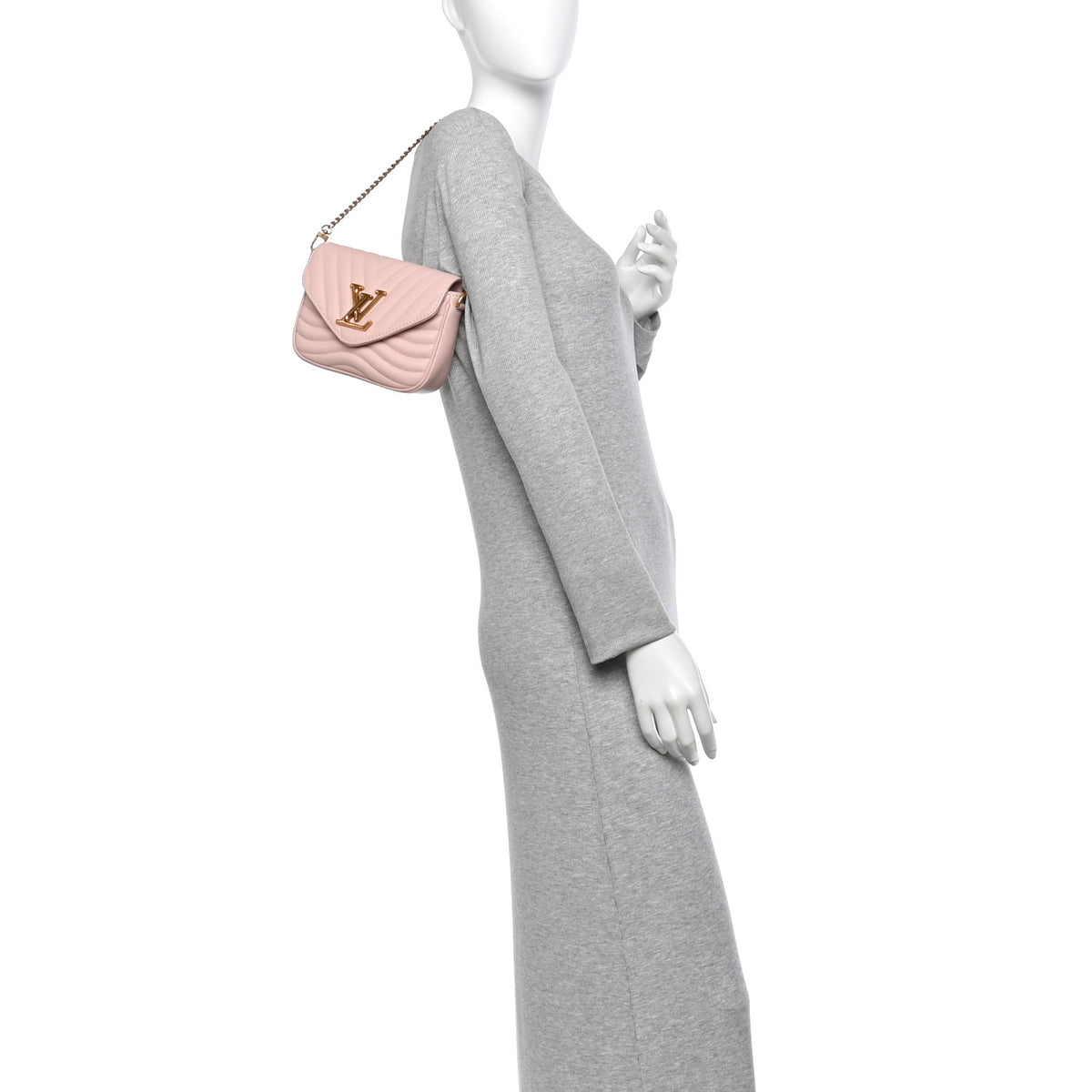 Louis Vuitton Calfskin New Wave Multi Pochette Rose Ballerine 2 of 11