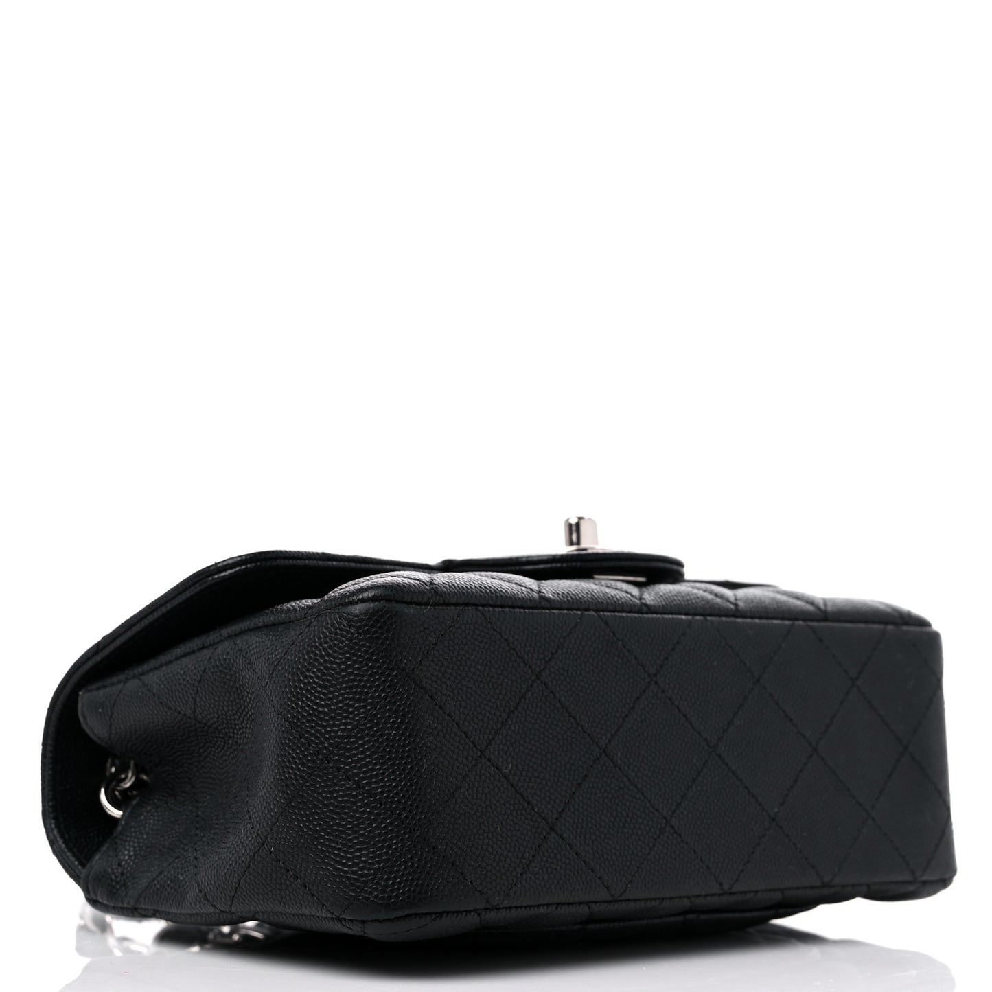Caviar Quilted Mini Rectangular Flap Black