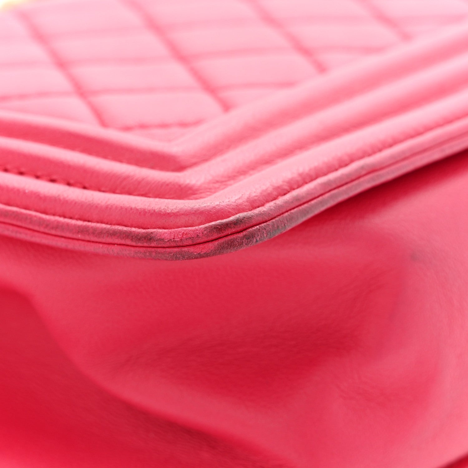 Chanel Lambskin Quilted Medium Boy Flap Fuchsia 11 of 14