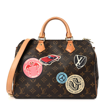 Louis Vuitton Monogram World Tour Speedy Bandouliere 30 1 of 8
