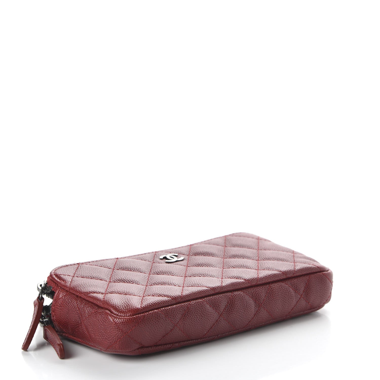 Chanel Caviar Quilted Small Clutch With Chain Red 4 of 11