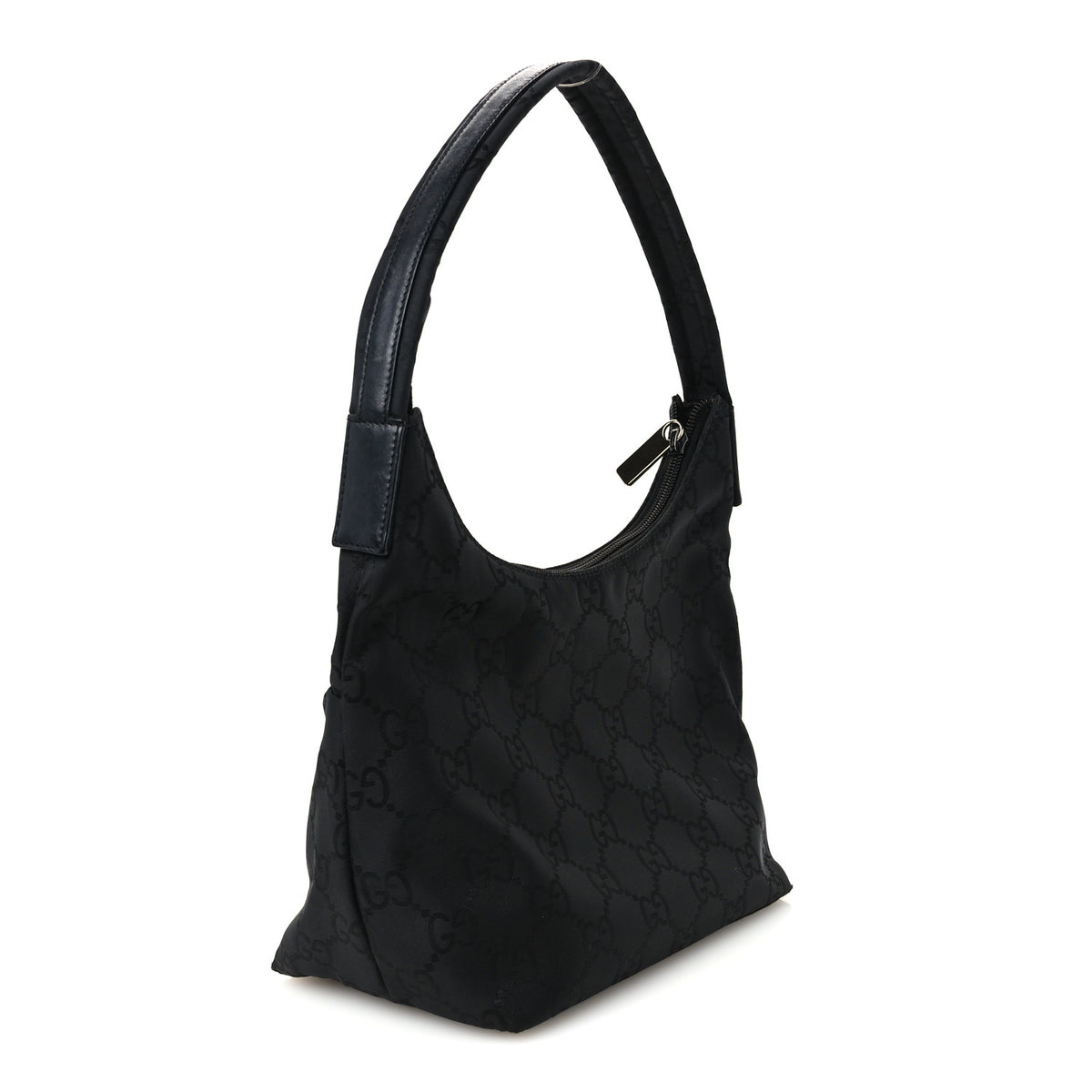 Nylon Hobo Monogram Small  Black