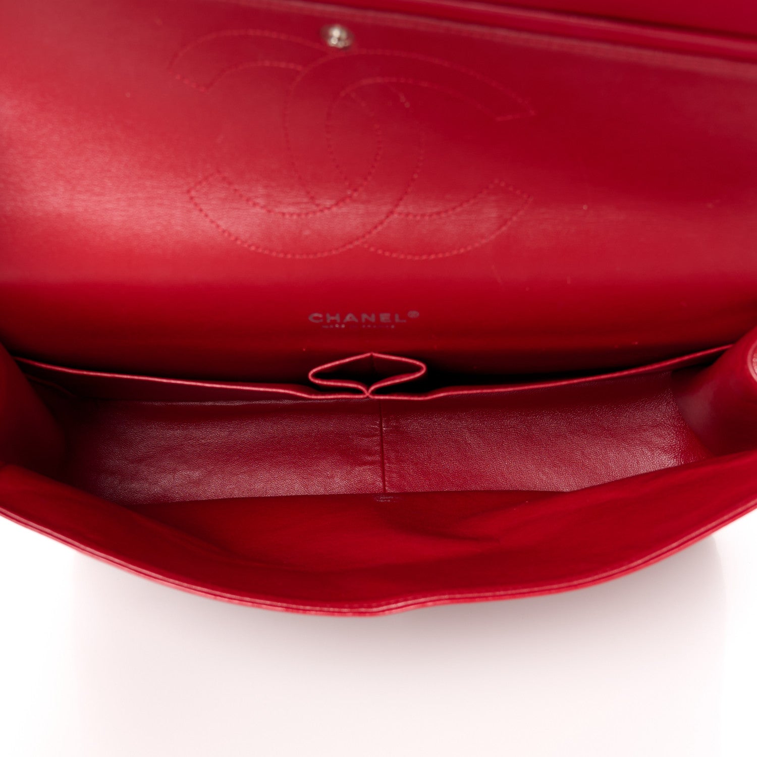 Chanel Patent Quilted Maxi Double Flap Red 5 of 12