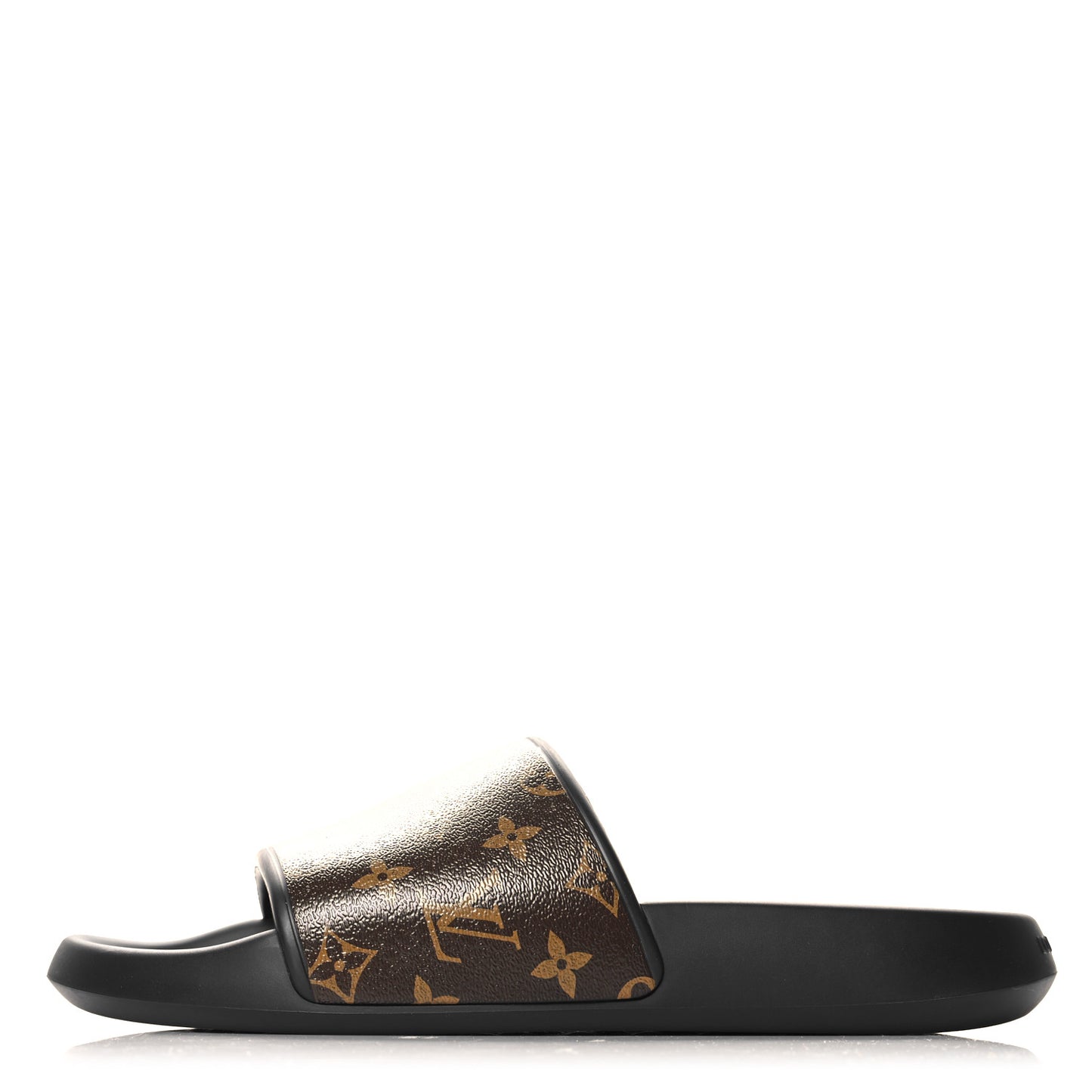 Rubber Monogram Mens Waterfront Mules 11 Macassar