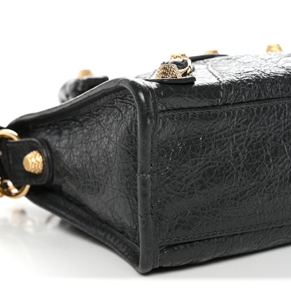 Balenciaga Agneau Giant 12 Gold Hardware Mini City Gris Fossile 10 of 11