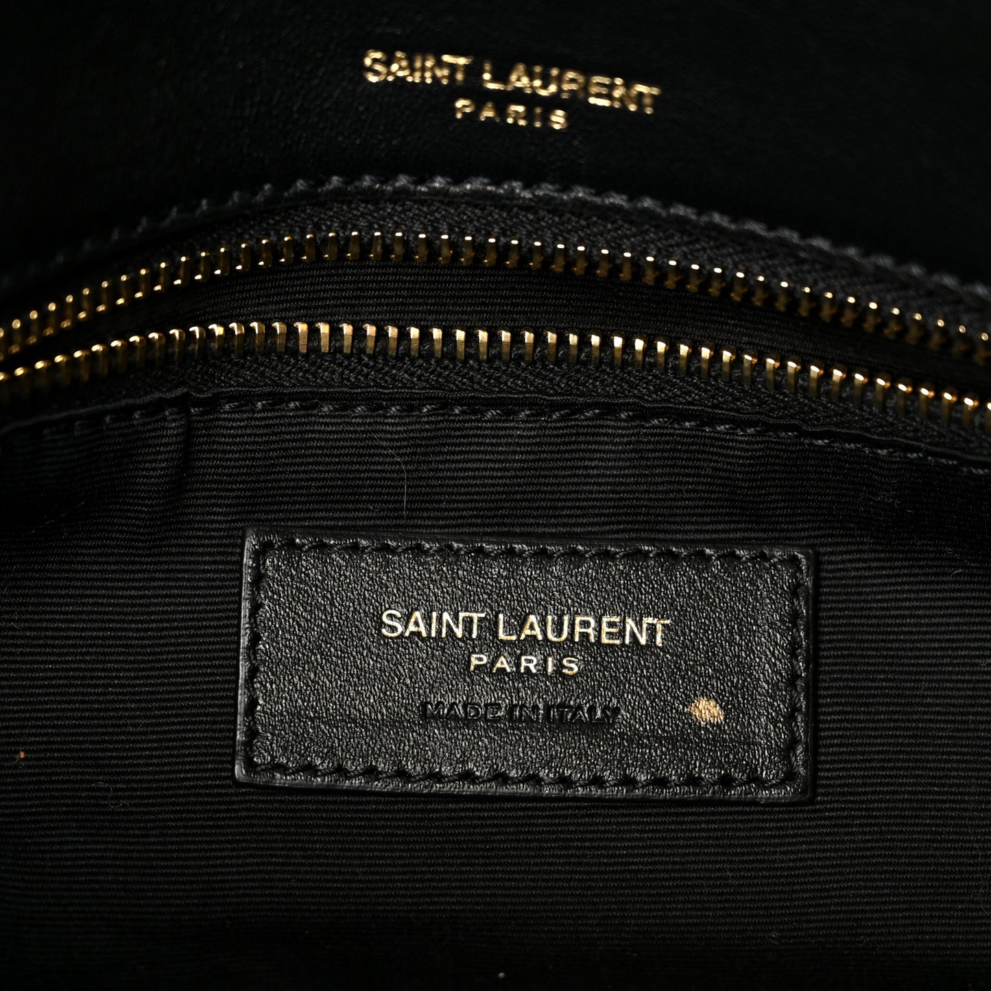 Plunged Lambskin Calypso Black