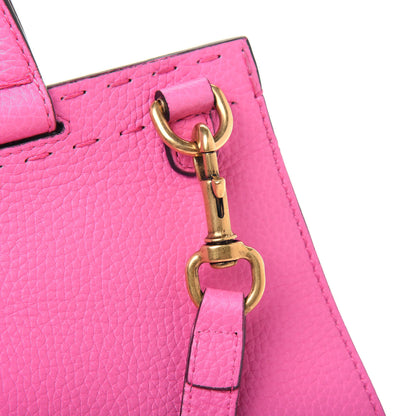 Gucci Calfskin Small GG Marmont Top Handle Bag Pink Tropical Flower 23 of 24