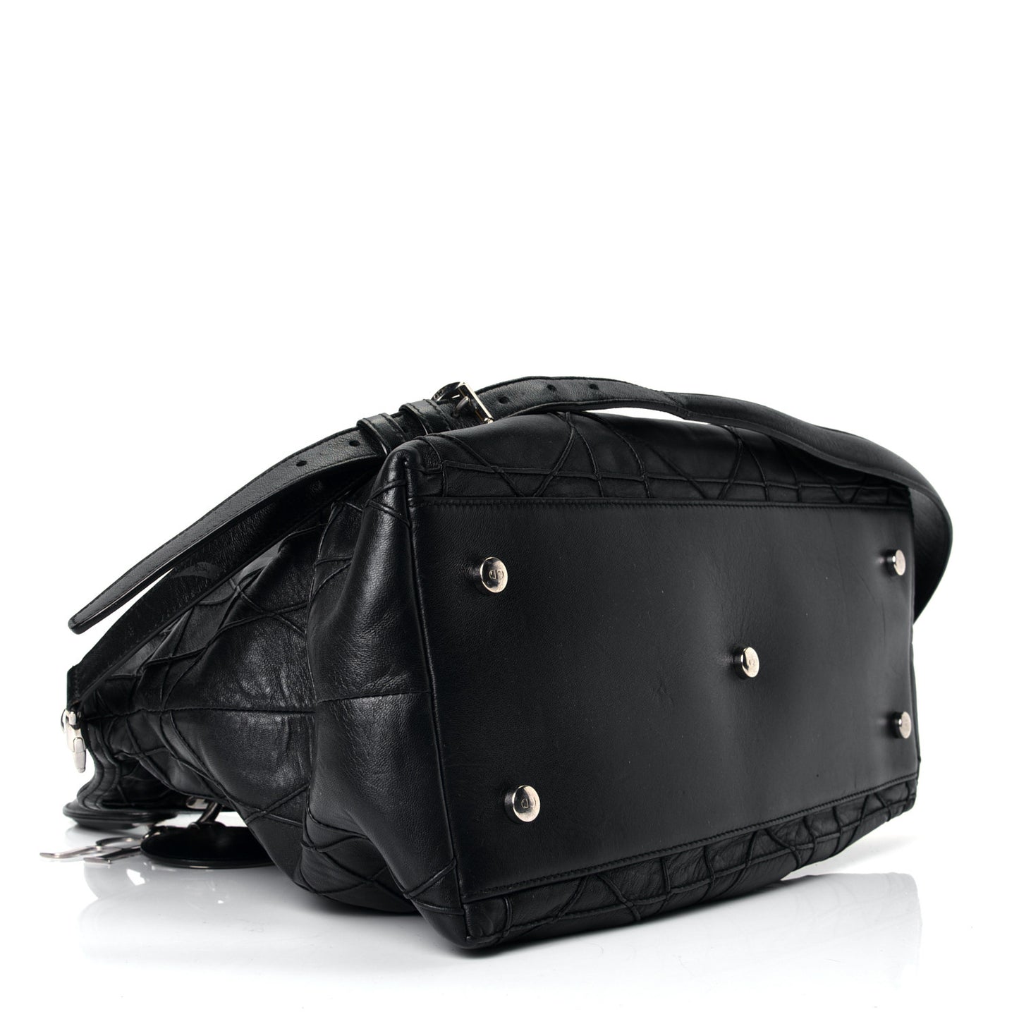 Lambskin Cannage Medium Granville Tote Black