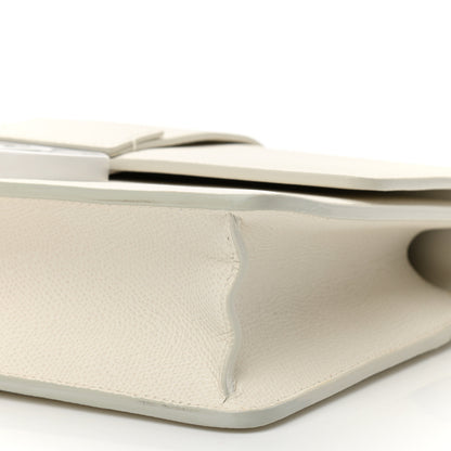 Christian Dior Ultra Matte Grained Calfskin 30 Montaigne Flap Bag White 8 of 11
