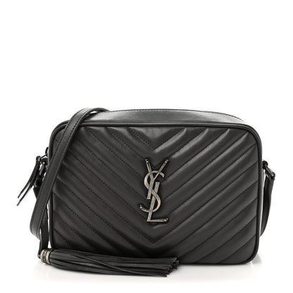 Saint Laurent Calfskin Matelasse Monogram Lou Camera Bag Dark Smog 1 of 12