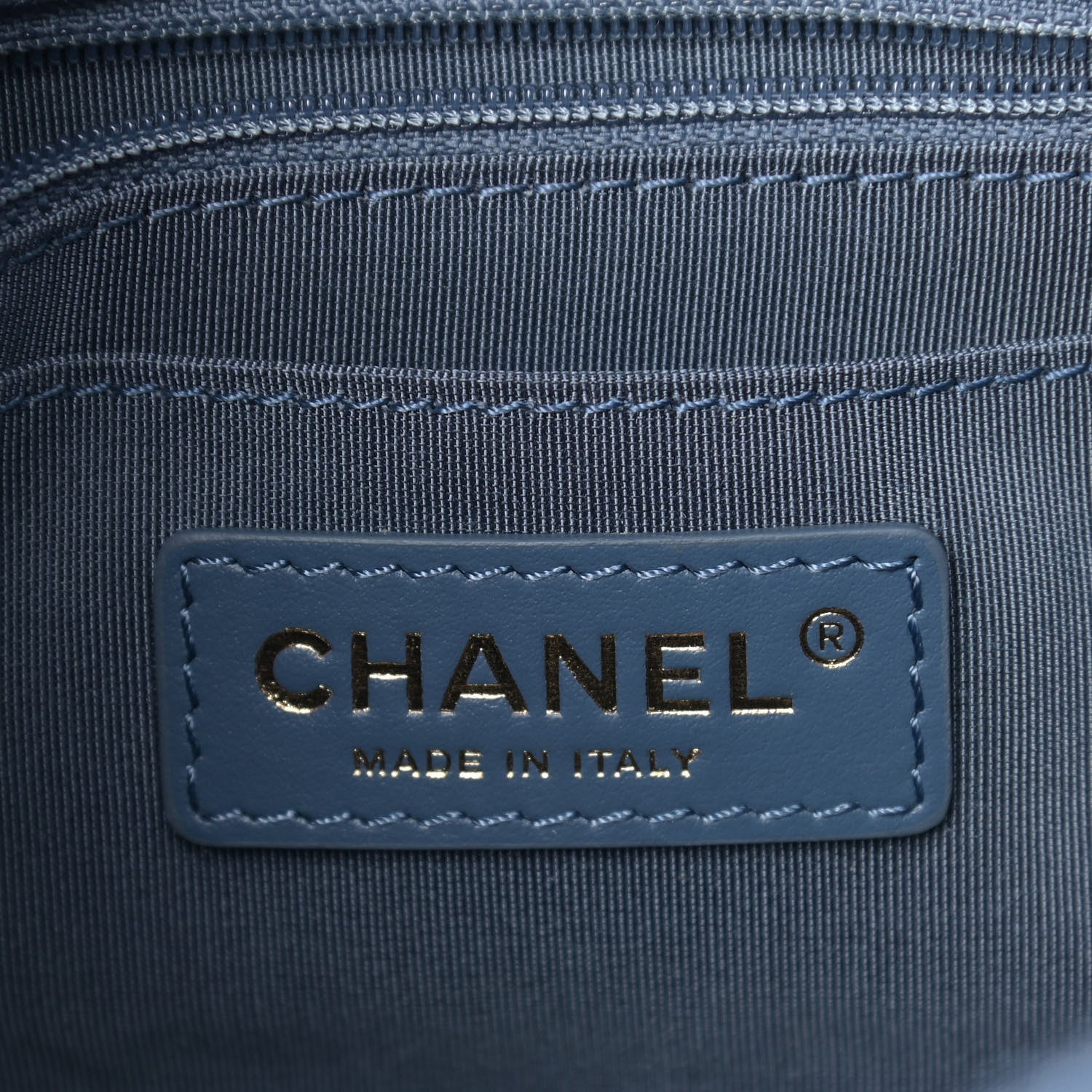 Chanel Metallic Goatskin Stitched Casual Trip Single Flap Blue 5 of 8
