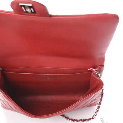 Chanel Lambskin Quilted Clutch With Chain Flap Red 4 of 9