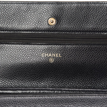 Chanel Caviar Quilted Wallet On Chain WOC Black 8 of 13