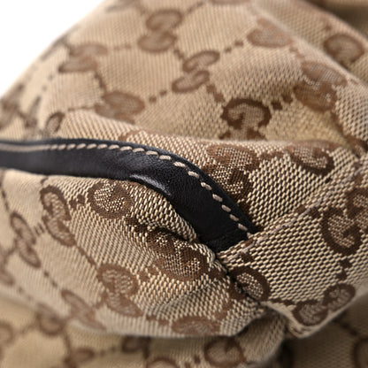 Gucci Monogram Medium D Gold Ring Hobo Dark Brown 10 of 14