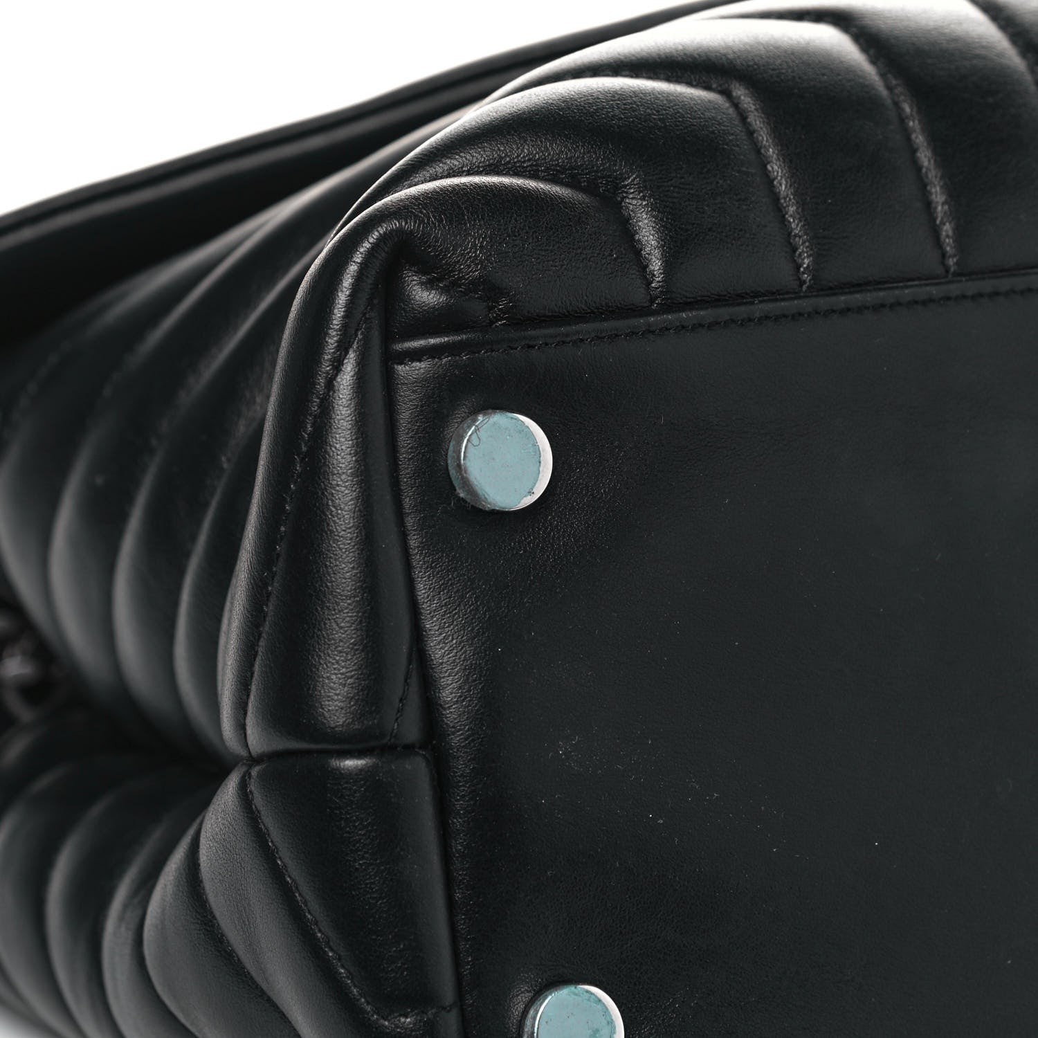 Saint Laurent Calfskin Y Quilted Monogram Large Loulou Chain Satchel Black 17 of 17
