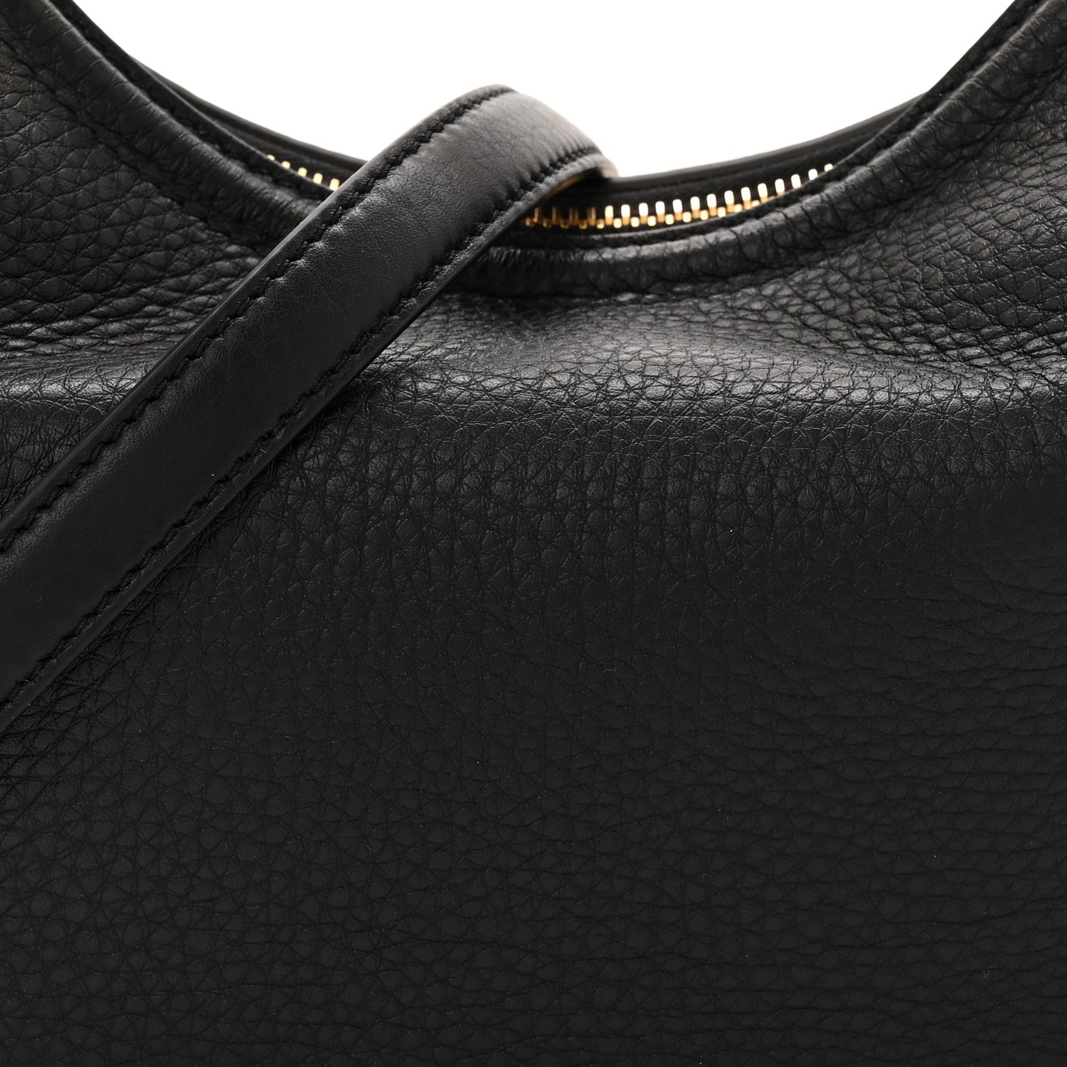 Valentino Garavani Grainy Calfskin Small Vlogo Moon Hobo Bag Black 7 of 9
