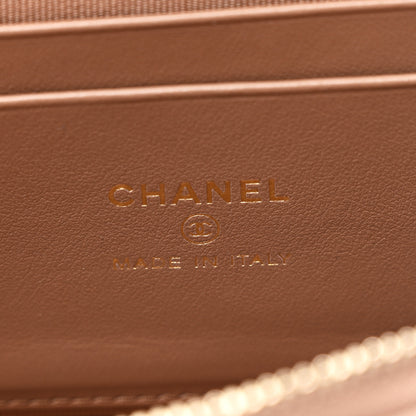 Chanel Caviar Quilted Top Handle Slim Vanity With Chain Dark Beige 6 of 11