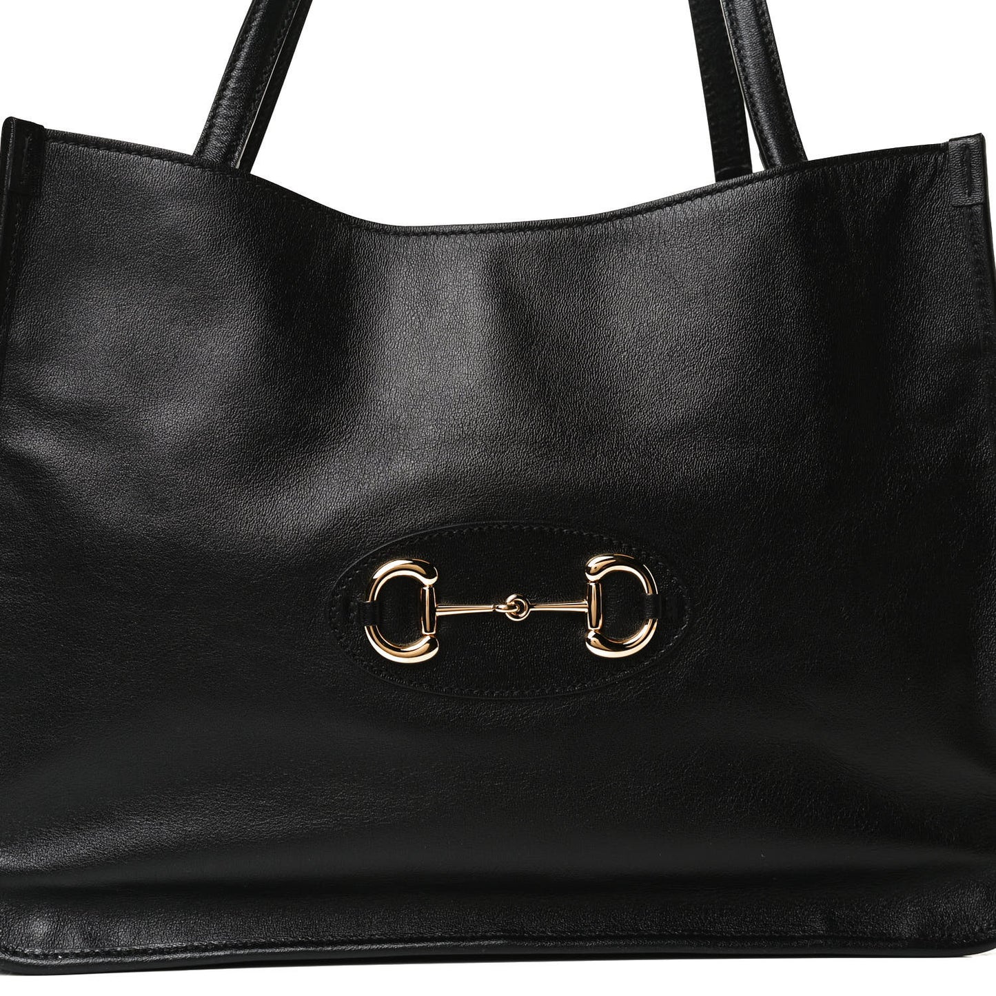 New Sakai Calfskin Lux Horsebit 1955 Tote Bag Black