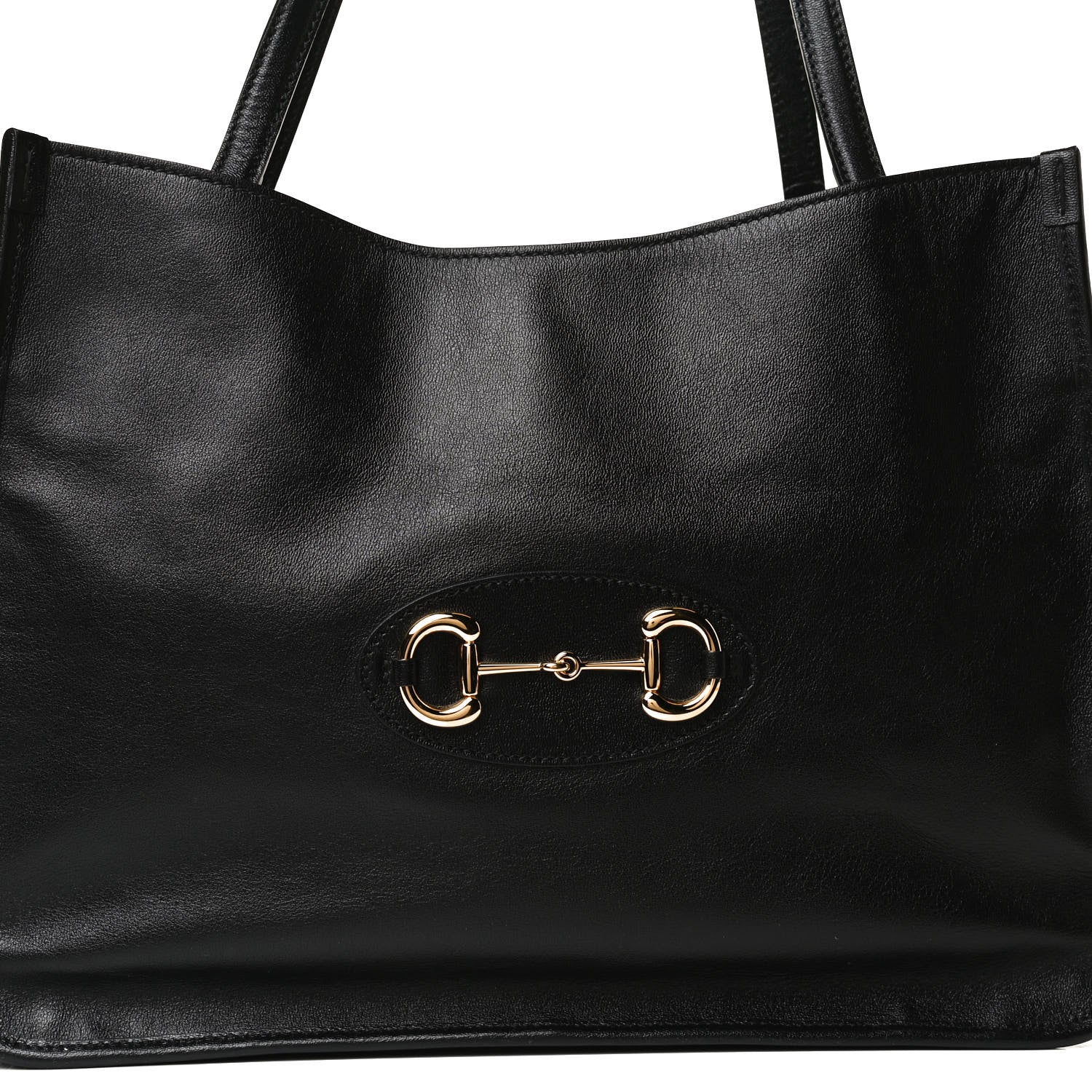 Gucci New Sakai Calfskin Lux Horsebit 1955 Tote Bag Black 9 of 14