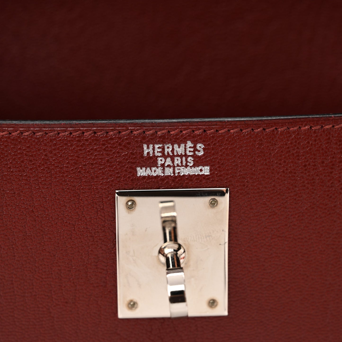 Chevre De Coromandel Kelly Sellier 32 Rouge H
