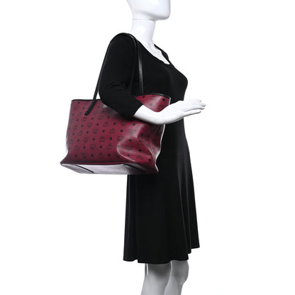 MCM Visetos Medium Anya Shopping Tote Scooter Red 2 of 8