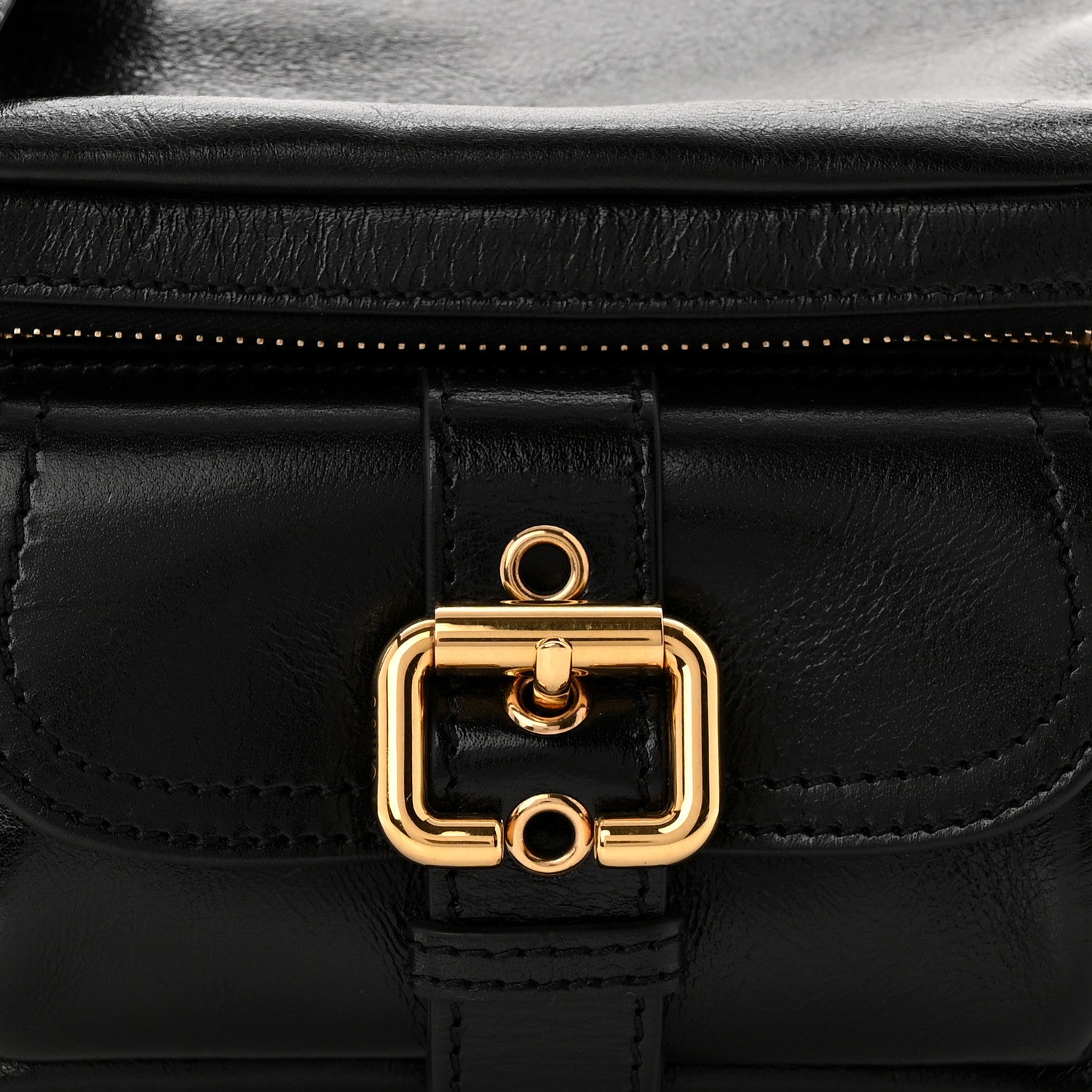Chloe Shiny Buffalo Small Double Carry Camera Bag Black 8 of 10