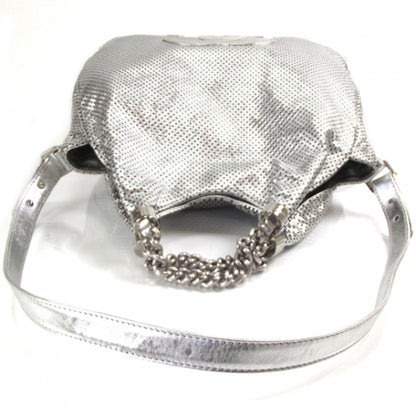 Chanel Metallic Glazed Calfskin Perforated Medium Rodeo Drive Tote Silver 6 of 12