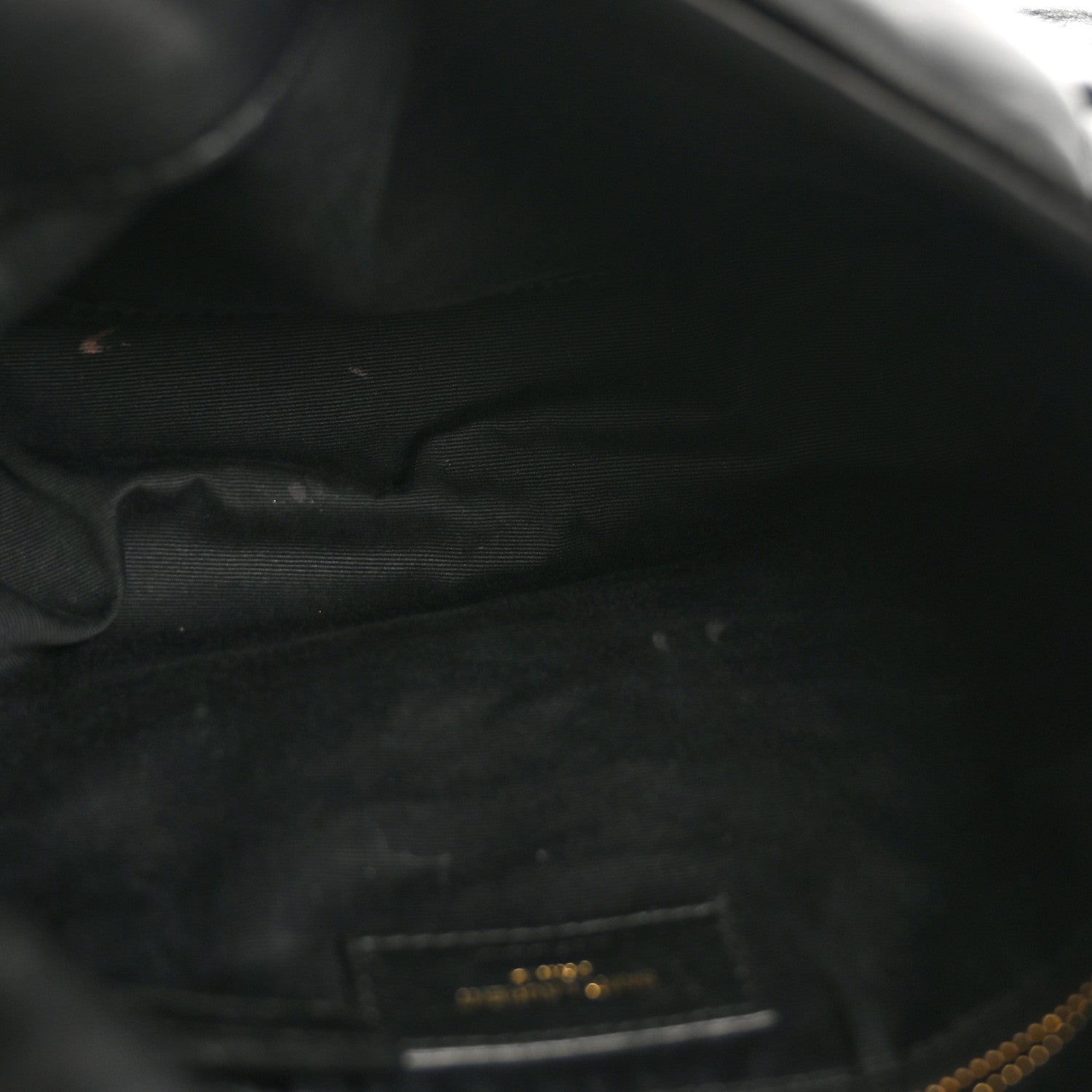 Saint Laurent Lambskin Quilted Small Loulou Puffer Monogram Chain Satchel Black 5 of 13