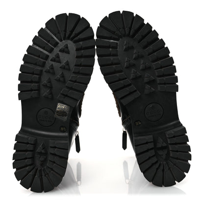 Gucci Cordovan Lux Womens Harald Horsebit 25mm Platform Boots 39.5 Black 7 of 12