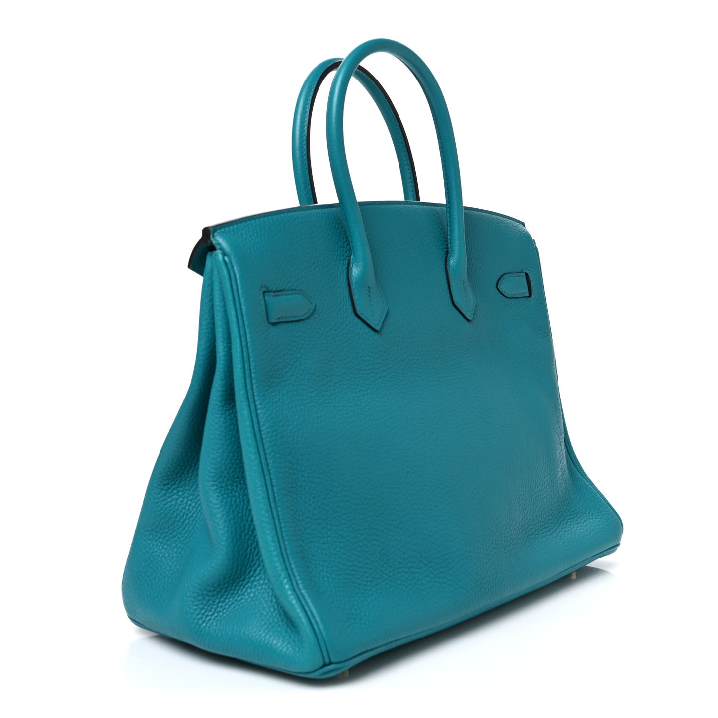 Taurillon Clemence Birkin 35 Bleu Paon