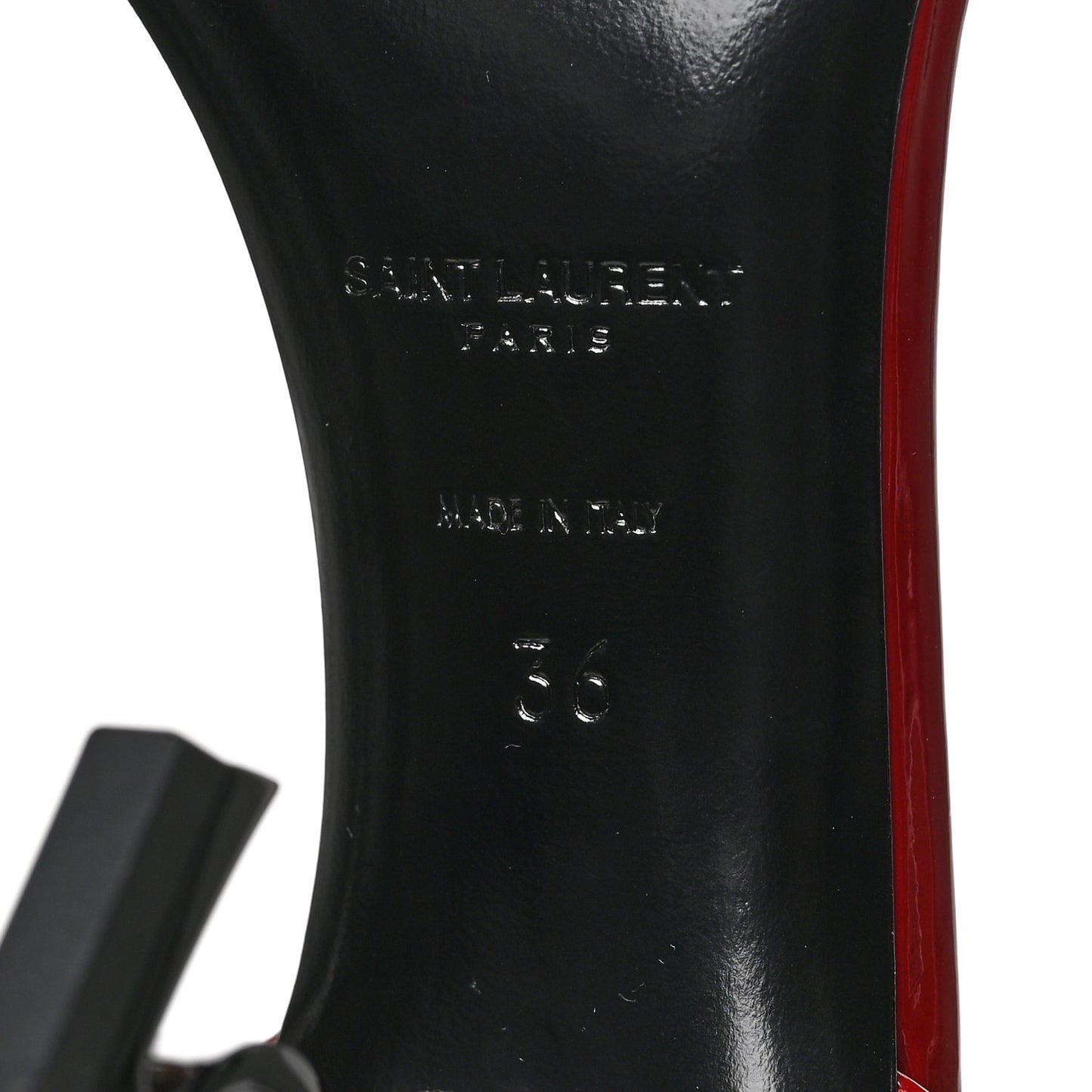 Patent Calfskin Opyum 110 Sandals 36 Red