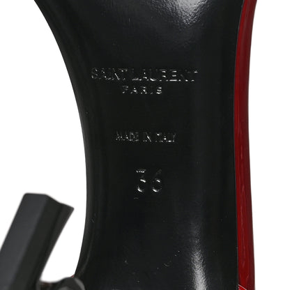 Saint Laurent Patent Calfskin Opyum 110 Sandals 36 Red 7 of 7