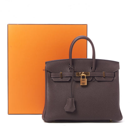 Hermes Togo Birkin 25 Chocolate 33 of 33