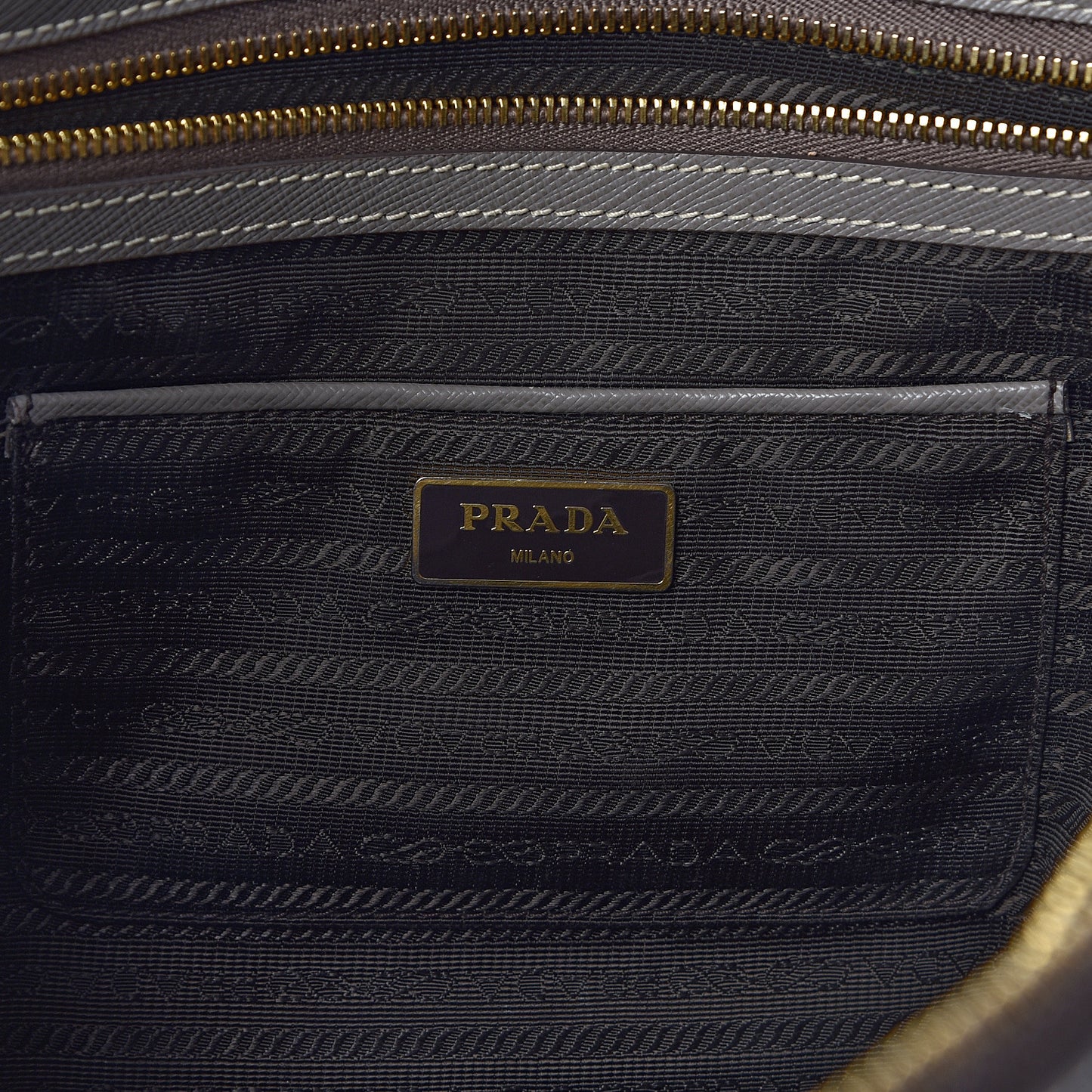 Saffiano Large Galleria Double Zip Tote Argilla