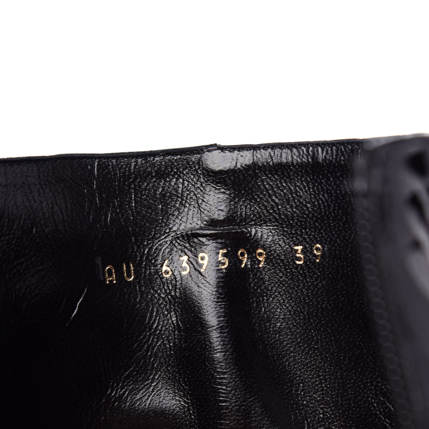 Saint Laurent Alligator Embossed Patent Calfskin Opyum 110 Ankle Boots 39 Black 9 of 10