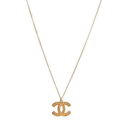 Chanel Metal CC Necklace Matte Gold 1 of 7