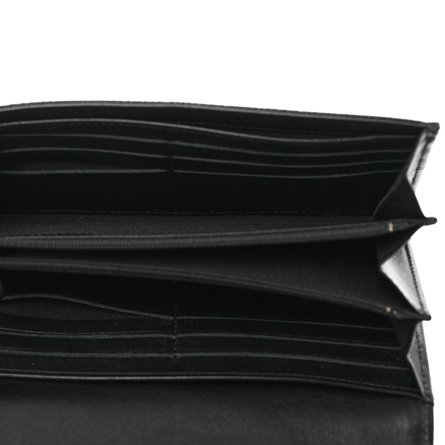 Chanel Caviar Timeless CC Large Gusset Flap Wallet Black 5 of 12
